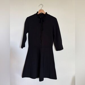 Zara | Dresses | Zara Black Aline Dress With Mock Neck For Cocktail |  Poshmark